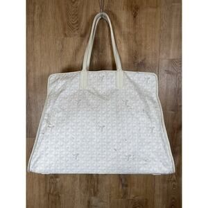 Authenticated Goyard White Hardy Bag AS IS Project Bag